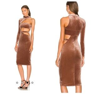 x REVOLVE Bleeker Midi Dress in Nude
MICHAEL COSTELLO